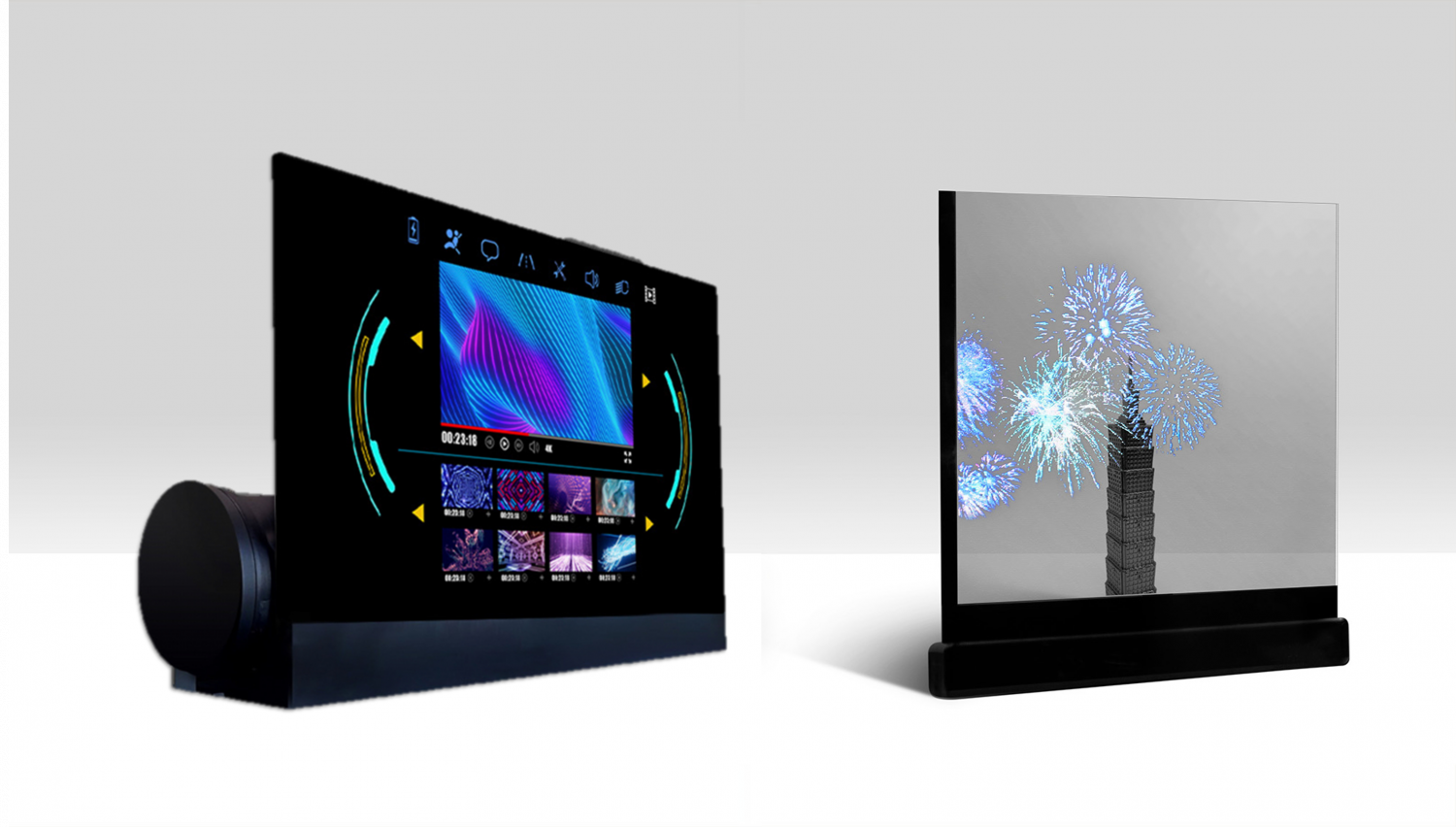 可卷式、折迭性、高透明